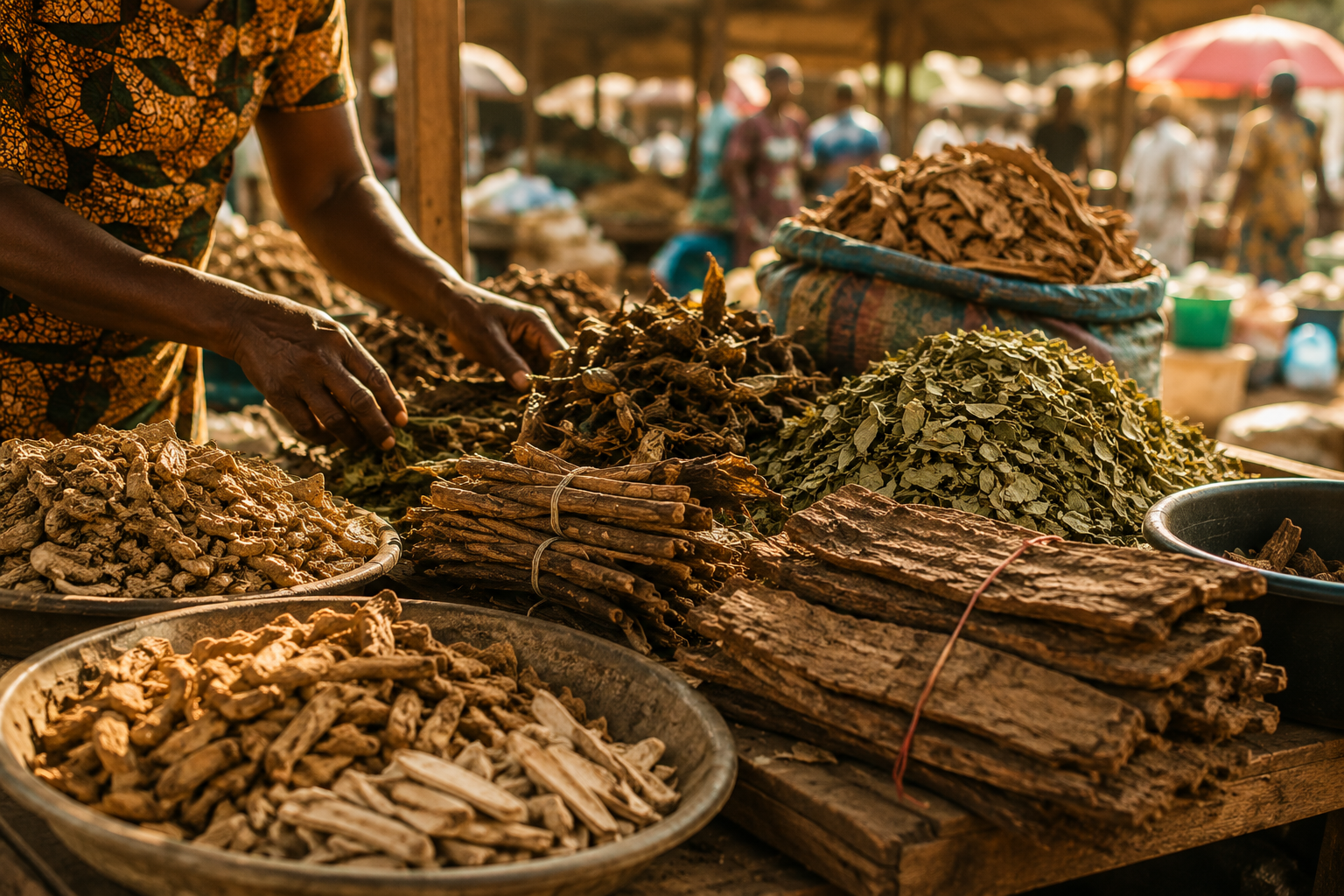 African market herbs and roots